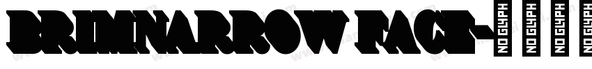 BrimNarrow Face字体转换